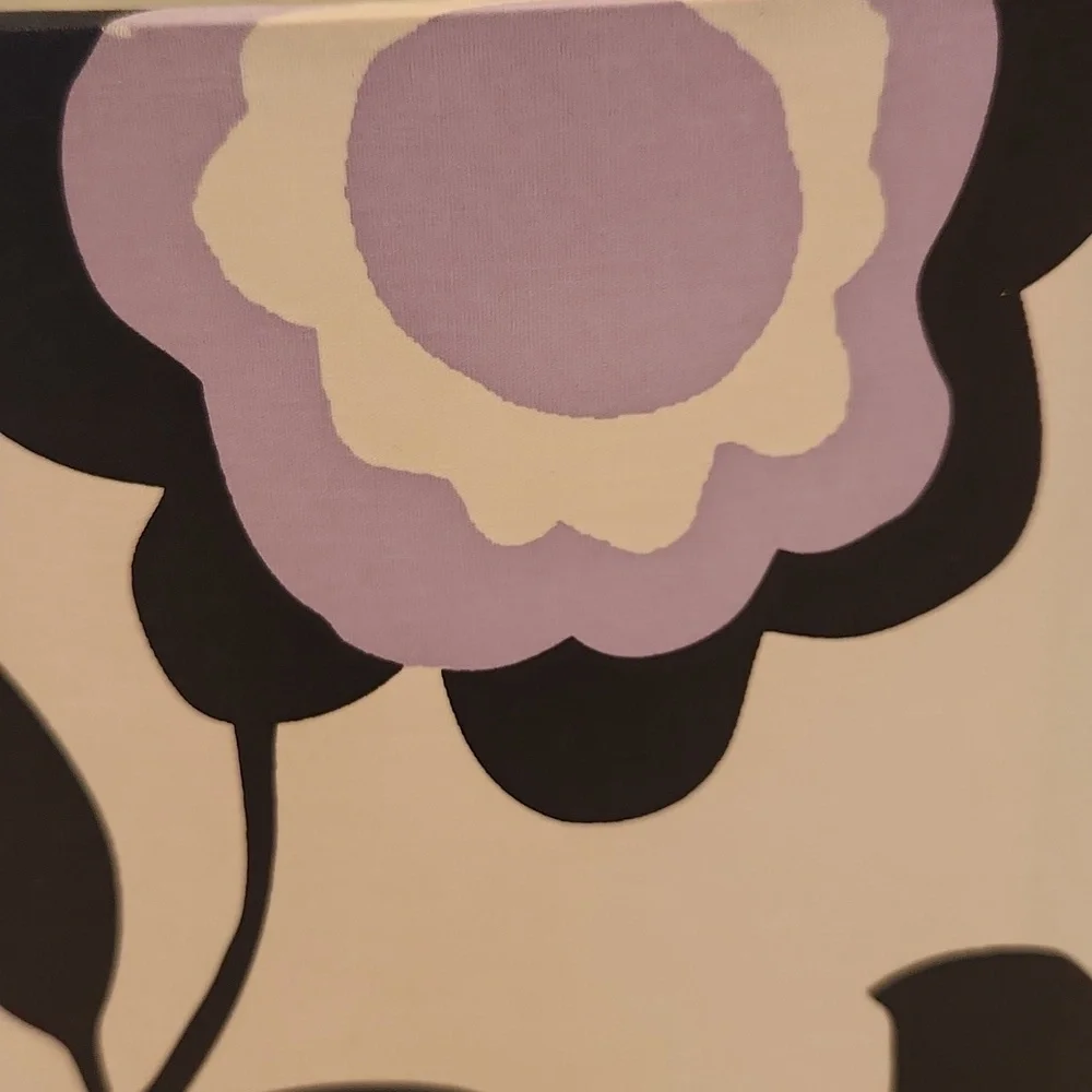 Pottery Barn lampshade floral Black and Purple Home Accent - Picture 3 of 3